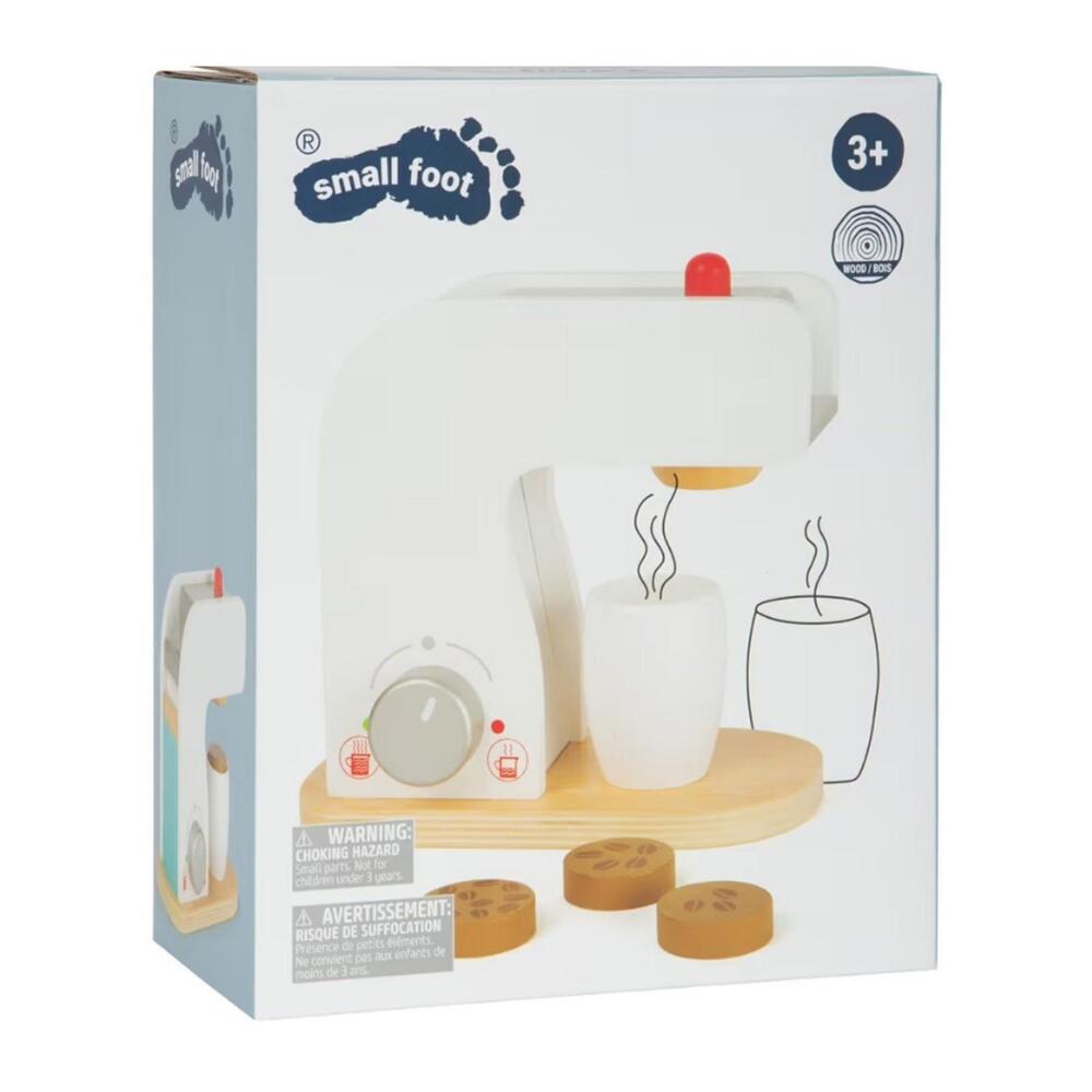 Small‎ Foot Wooden Coffee Machine Toy With Coffee Cup & 3 Pods Pretend Play 3+ - Picture 2 of 5